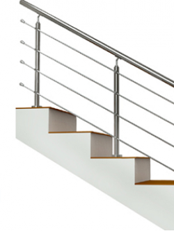 เสาบันไดสแตนเลส เกรด304 รหัส K1