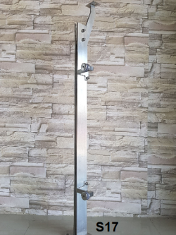 เสาบันไดสแตนเลส แบบติดกระจกตัวท้าย รุ่นS17