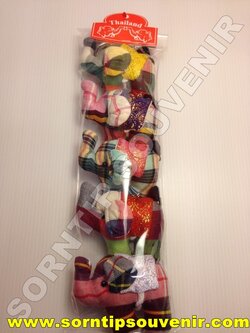 พวงกุญแจช้างลายสก๊อต 2 ขาใหญ่