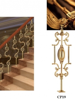 ราวกันตก เสาบันได Copper7