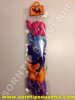 พวงกุญแจช้างผ้าไหม 2 ขา