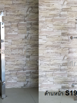 เสาบันไดสแตนเลส แบบจับกระจก รุ่น S19