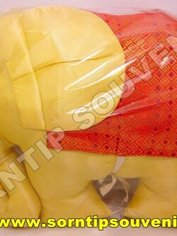 หมอนตุ๊กตาช้างผ้าไหมไทยขนาดใหญ่