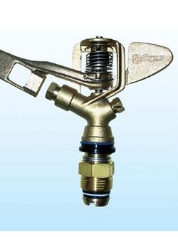 AZ 34 สปริงเกลอร์ชนิดทองเหลือง หััวฉีดทองเหลือง (แบบหมุนรอบตัว) 3/4"