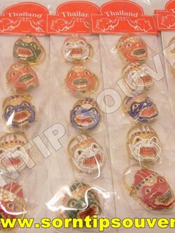 พวงกุญแจโลหะหัวโขนลิง