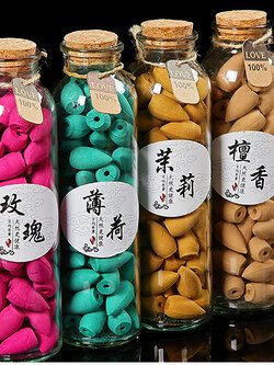 (พร้อมส่งจากไทย) กำยานควันไหล กำยานน้ำตก บรรจุขวดแก้ว 1 ขวด บรรจุ 60-65 เม็ด