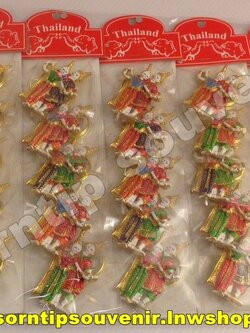 พวงกุญแจโลหะนางรำ