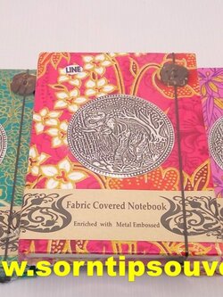 สมุดโน๊ตช้างโลหะคละลายของที่ระลึกไทย