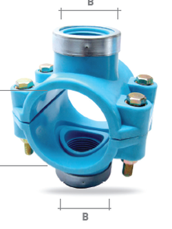 SUPER PVC DOUBLE แคลมป์รัดแยกพีวีซี (ออกสองด้าน)