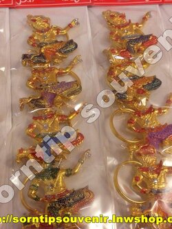 พวงกุญแจโขนไทยโลหะ