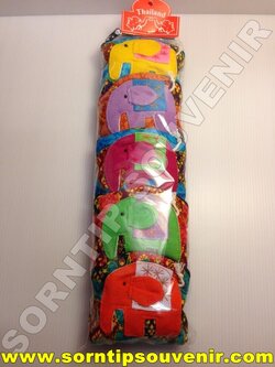 กระเป๋าช้างเล็กลายผ้าไทย