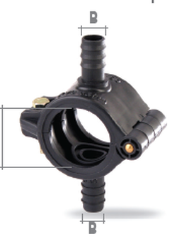 PE AGRI DOUBLE แคลมป์รัดแยกเกษตร พีอี (ออกสองด้าน)