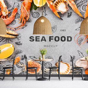 แต่งร้านอาหารไทยให้น่านั่งทาน ด้วยวอลเปเปอร์ภาพพิมพ์ อาหารไทย
