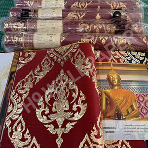 วอลเปเปอร์ติดผนังลายไทยเกรดพรีเมียม ส่งออกไปยังวัดไทยที่ USA