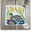 กระดาษแนปกิ้นยุโรป, ลายนกเป็ดน้ำ, ลายนก, ลายเป็ด, ลายMagnificent Mallard, ลายสัตว์, ลายดอกไม้สีเหลือง, ลายดอกบัว, พื้นหลังสีขาว, ลายนกเป็ดน้ำในบึงน้ำ