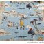 กระดาษแนปกิ้นยุโรป, ลาย Treasure Island blue, ลายของ MOOMIN, ลายมูมิน, ลายเกาะมหาสมบัติของมูมิน, ลายแนวทะเล, พื้นหลังสีอ่อน, ลายเกาะ , พื้นหลังสีฟ้า