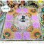 กระดาษแนปกิ้น, ลายดอกทานตะวันกับดอกไม้สีชมพู, ลายดอกทานตะวัน, ลายดอกไม้สีชมพู, ลายทานตะวัน, ลายดอกไม้ใหญ่ๆ, ลายดอกไม้เข้ามุม, ลายดอกไม้