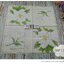 กระดาษแนปกิ้นยุโรป ลายดอกไม้, ลายดอกแมกโนเลีย, ลายดอกไม้สีขาว, พื้นหลังสีครีม, มีตัวอักษรภาษาอังกฤษ