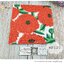 กระดาษแนปกิ้น ลายดอกไม้, ลายดอกไม้สีแดง, ลายPRIMAVERA red, ลายของ Marimekko, พื้นหลังสีขาว