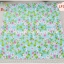 กระดาษแนปกิ้น ลายดอกไม้สีชมพู พื้นหลังสีฟ้า