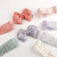 พร้อมส่ง ริบบิ้นผ้า ลายดอกไม้ สีหวาน ขอบหยัก สไตล์เกาหลี