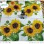 กระดาษแนปกิ้นยุโรป, ลายดอกทานตะวันสองดอกคู่กัน, ลายดอกทานตะวัน, ลายดอกไม้สีเหลือง, ลายดอกไม้ใหญ่ๆ, ลายดอกไม้พื้นหลังสีขาว, ลายMirasol white, พื้นหลังสีขาว