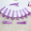 โครงกิ๊บหนีบพลาสติก 4 สี แพค 20 ตัว(แบบสีโปร่ง)#GG25