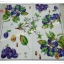 กระดาษแนปกิ้น ลายลูกพรุน ดอกไม้สีขาว พื้นหลังสีขาว