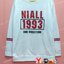 เสื้อยืด สีขาว แขนยาว สกรีนตามสั่ง NIALL 1993 One Direction