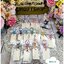 พร้อมส่งทันที! ขายส่งงานดิบพวงกุญแจไม้ สี่เหลี่ยมผืนผ้ายาวด้านบนตัดมุม ทำจากไม้อัดแผ่นบาง 1 ชุด มี 15 ชิ้น (ตัวโลหะที่เป็นตัวห้อย มี 15 สี ไม่ซ้ำกัน สีสวยมาก เป็นพวงกุญแจแบบมีตัวหมุน) เนื้อไม้สีขาวครีมมีรอยบ้างตามธรรมชาติ