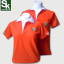 เสื้อโปโล สีส้ม ปกขาว ปักตรากระทรวงทรัพย์**
