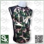 เสื้อแขนกุด ลายพรางอุทยาน/ต่อข้างดำ (ผ้ากีฬา)