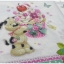 กระดาษแนปกิ้น ลาย cupcake gift from doggie คัพเค้ก ตุ๊กตาหมา สุนัข เชอร์รี่ พื้นหลังสีขาว