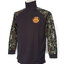 เสื้อยืดดำ คอเต่าลายพราง(ปม.)ผ้ากีฬา*