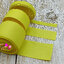 ริบบิ้นผ้าลูกฟูก สีเหลือง (640 Lemon) #PC28