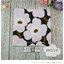 กระดาษแนปกิ้น ลายดอกไม้ ลาย UNIKKO rose ลายของ marimekko ดอกไม้สีชมพู พื้นหลังเข้ม