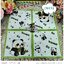 กระดาษแนปกิ้น, ลายหมีแพนด้า, ลายหมี, ลายแพนด้า, ลายสัตว์น่ารัก, ลายสัตว์, ลายสวนสัตว์, ลายเด็กๆ, พื้นหลังสีขาว, ลายแนวจีน