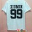 เสื้อยืด สีขาว แขนสั้น สกรีนตามสั่ง EXO PLANET 1 SUHO 88 KAI 99 XUIMIN 10 LAY 21 CHEN