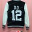 เสื้อกันหนาว เบสบอล สีดำ แขนยาวขาว ลายตามสั่ง เสื้อห้อง เสื้อรุ่น D.O.12