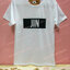 เสื้อยืด สีเขาว แขนสั้น สกรีนตามสั่ง JIN