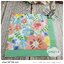 กระดาษแนปกิ้น, ลายดอกไม้สีน้ำ, ลายวาดภาพสีน้ำลายดอกไม้, ลายดอกไม้หลายสี, พื้นหลังสีขาว, ลายเต็มผืน, ขอบสีเขียว, ลายช่อดอกไม้,