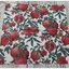 กระดาษแนปกิ้น ลายผลทับทิม ลายทับทิมสีแดง ลายผลไม้ Pomegrante พื้นหลังสีขาว