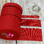 ริบบิ้นผ้าลูกฟูก สีแดง (250 Red) #PC10