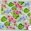 กระดาษแนปกิ้น ลายดอกกล้วยไม้ป่าสีชมพู สีม่วง ใบพลูฉีก พื้นหลังสีเขียวอ่อน Wild Orchid with Monstera