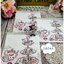 กระดาษแนปกิ้นยุโรป, ลดราคาตำหนิเล็กน้อย, ลายชุดน้ำชาสไตล์อังกฤษ, ลาย High Tea Rose, ลายคัพเค้ก, ลายชุดน้ำชา, พื้นหลังสีครีม