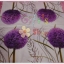 กระดาษแนปกิ้น ลายดอกไม้วงกลมสีม่วง พื้นหลังสีขาว
