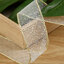 พร้อมส่ง ริบบิ้นบาง ลายจุดทอง เย็บขอบทอง กว้าง 7 ซม.