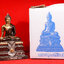 พระบูชาพระพุทธสิหิงค์ ขนาด 5 นิ้ว เนื้อสองสี รุ่นเลื่อนตำแหน่ง เงินไหลมา วัดพระมหาธาตุฯ นครศรีธรรมราช ปี 2564 มีตราสัญญลักษณ์ ออป. ประดิษฐานอยู่บนผ้าทิพย์สวยงามมากครับ