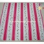 กระดาษแนปกิ้นยุโรป, ลายดอกไม้, ลายดอกไม้สีแดง, ลายแถบดอกไม้, พื้นหลังสีขาวคาดแดง, ลายของ Cath Kidston