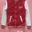 เสื้อกันหนาว เบสบอล สีแดง แขนขาว ลายตามสั่ง เสื้อรุ่น โรงเรียน M3/7SAKOLRAJ 30